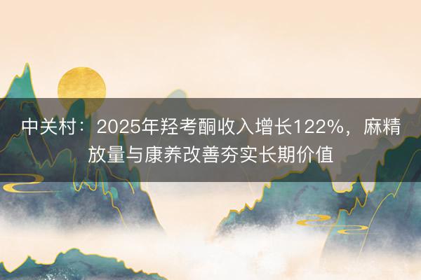 中关村：2025年羟考酮收入增长122%，麻精放量与康养改善夯实长期价值