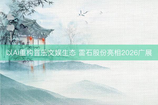 以AI重构音乐文娱生态 雷石股份亮相2026广展